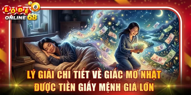Lý giải chi tiết về giấc mơ nhặt được tiền giấy mệnh giá lớn